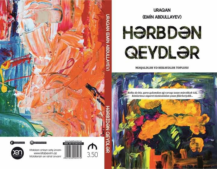 Gənc yazar Uraqan "Hərbdən qeydlər" kitabını təqdim edəcək