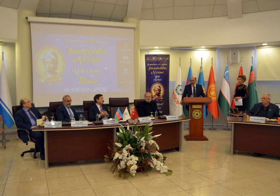 TÜRKSOY-un Ankaradakı mərkəzi qərargahında “Nəsimi ili”nin açılış mərasimi keçirilib