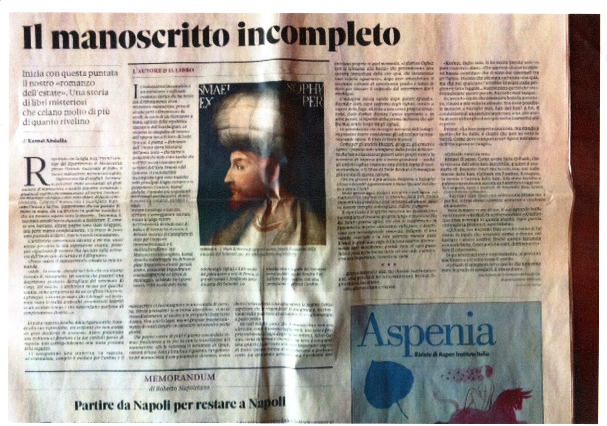 <span>Yarımçıq əlyazma” italyan dilində də çap olunacaq	
	</span>