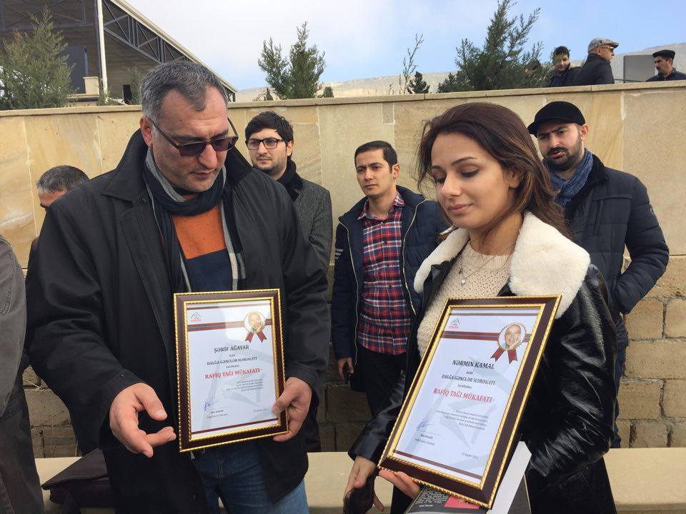 Şərif Ağayara və Nərmin Kamala “Rafiq Tağı mükafatı” verildi