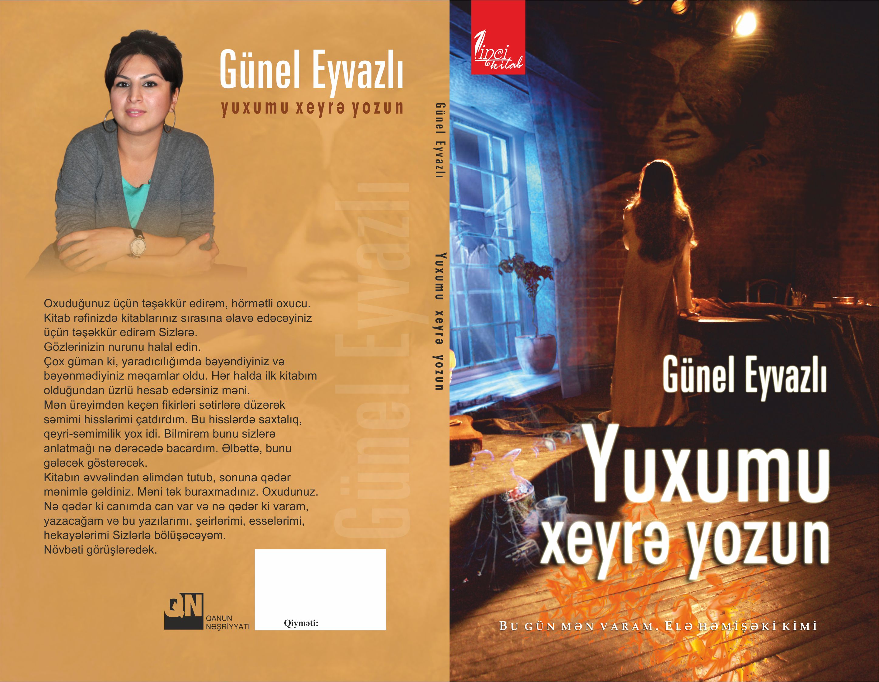 Gənc yazar Günel Eyvazlının kitabı çap olundu