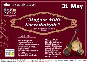 Heydər Əliyev Sarayında “Muğam milli sərvətimizdir” adlı konsert olacaq