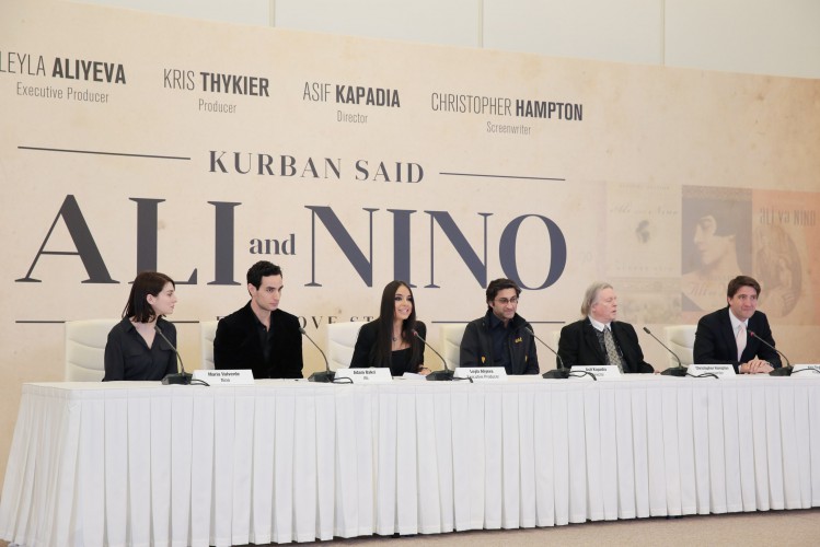“Əli və Nino” filminin yaradıcı heyəti ilə mətbuat konfransı keçirilib