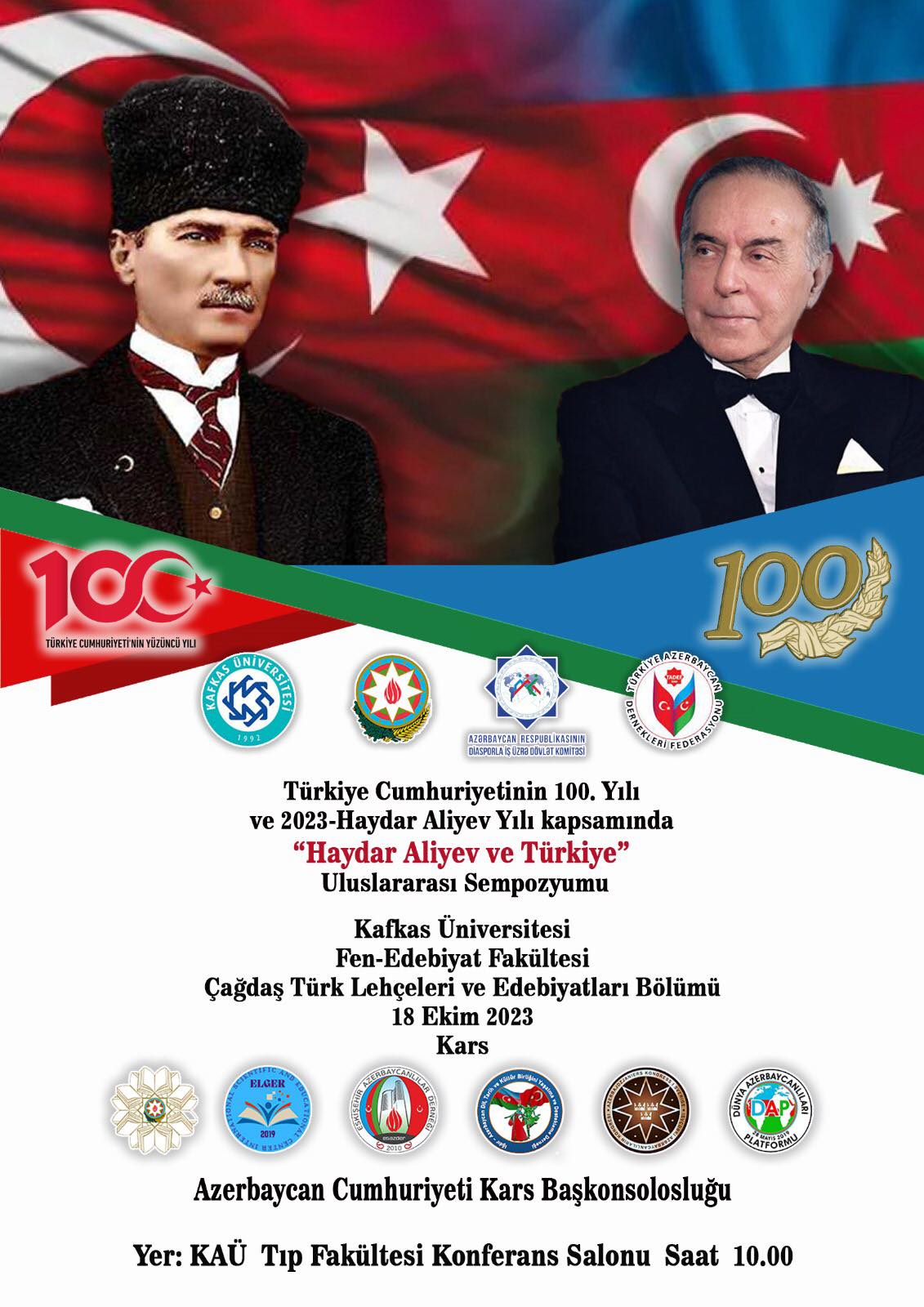 <span lang="TR">Qars Kafkas Universitetində “Heydər Əliyev və Türkiyə”
adlı multidisiplinar beynəlxalq elmi konfrans keçirilib</span>