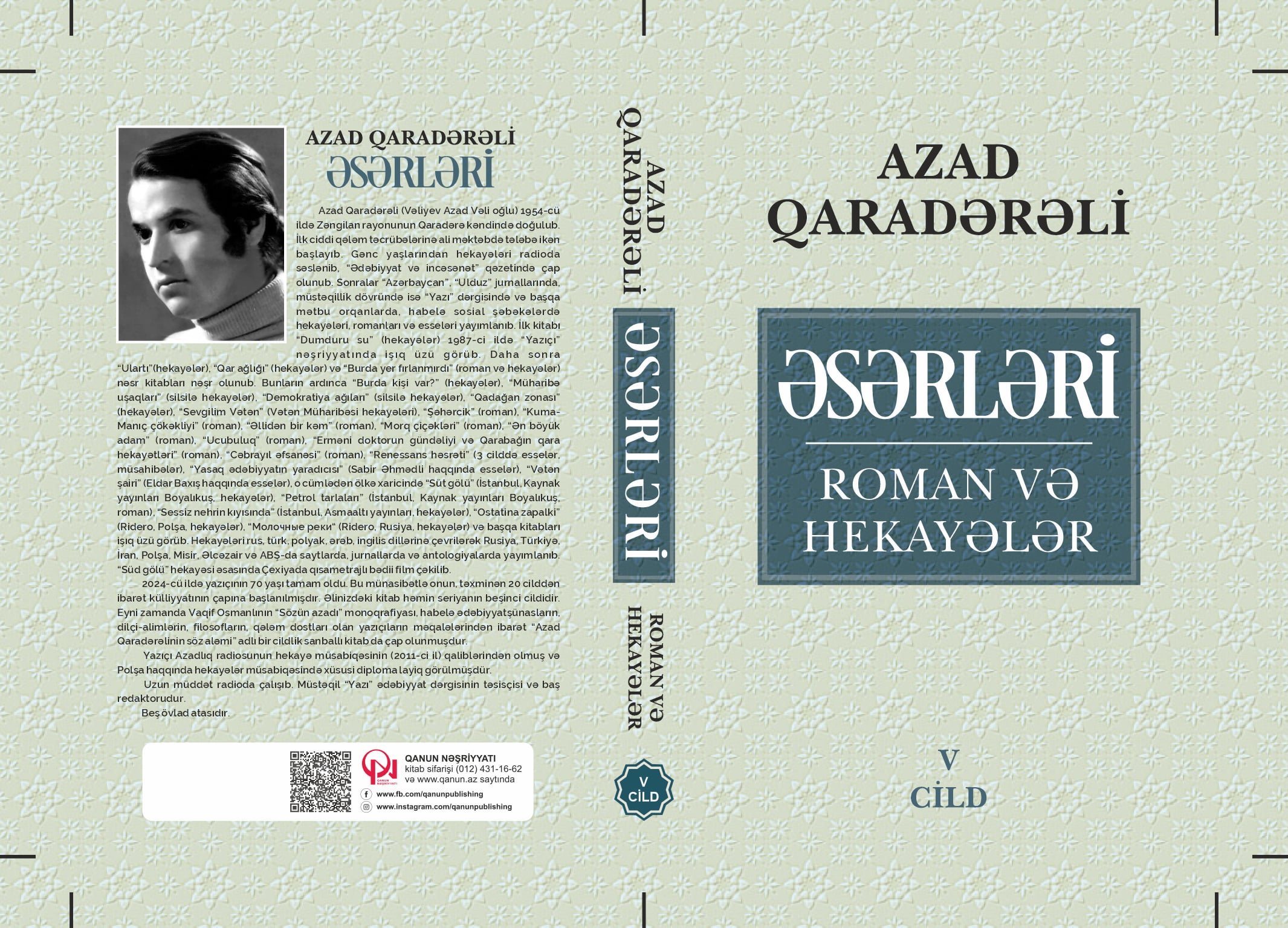 Azad Qaradərəlinin əsərlərinin beşinci cildi cap olunub<br>