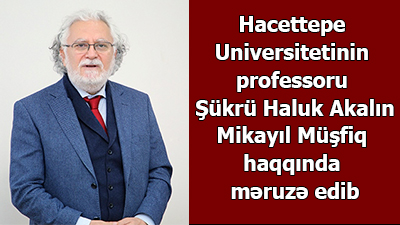 Hacettepe Universitetinin professoru Mikayıl Müşfiq haqqında məruzə edib