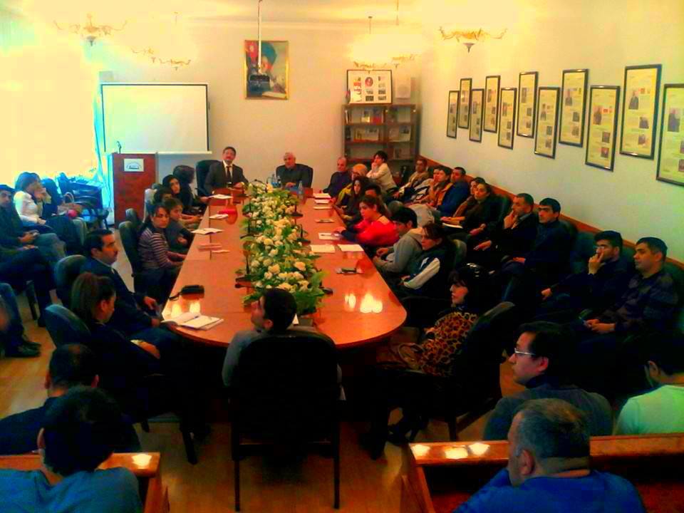 Qazaxıstanlı yazıçı və dilçi alim Erden Kajıbəy BSU Yaradıcılıq fakültəsinin qonağı olub