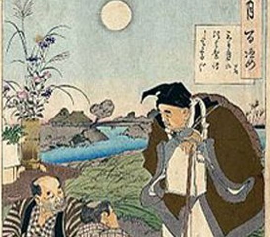 Könlünün bütünü şeir olaraq ötən şair. Hayku ustadı Matsuo Başou