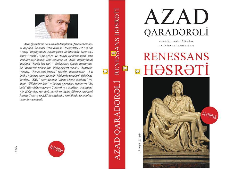 Azad Qaradərəlinin “Renesans həsrəti” 2 kitabı çap olunub