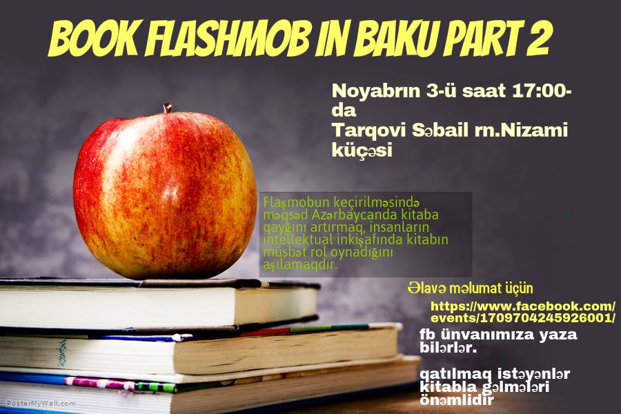 Nizami küçəsində kitab fləşmobu olacaq