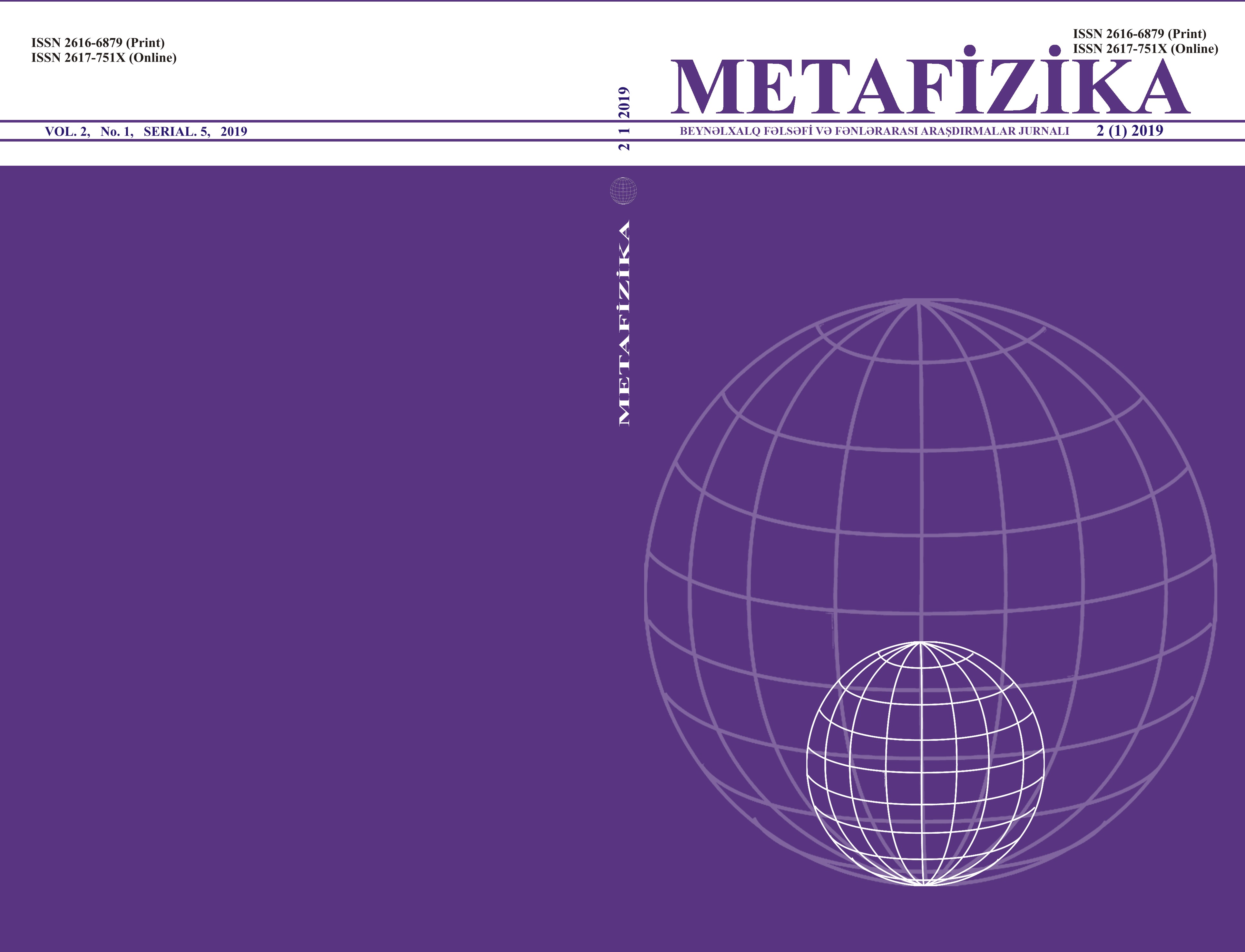“Metafizika” jurnalının yeni sayı çapdan çıxıb