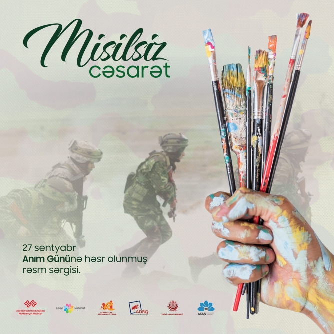 Bakıda “Misilsiz cəsarət” adlı rəsm sərgisi açılacaq