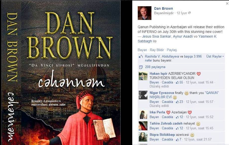 Dünyanın ən tirajlı yazıçısı “Qanun”dan yazdı - <span>FOTO</span>