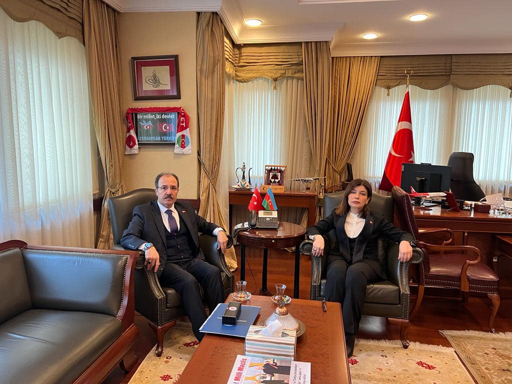 Günay Əfəndiyeva Türkiyə Respublikasının Azərbaycan Respublikasındakı səfirliyini ziyarət edib