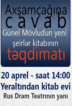 YerAltından Kitablar və Günel Mövlud təqdimat edir