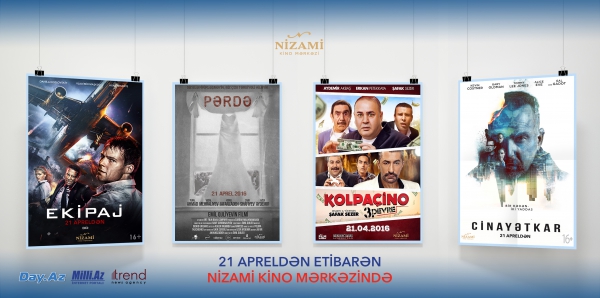 Nizami Kino Mərkəzində yeni filmlərin nümayişinə başlanılıb