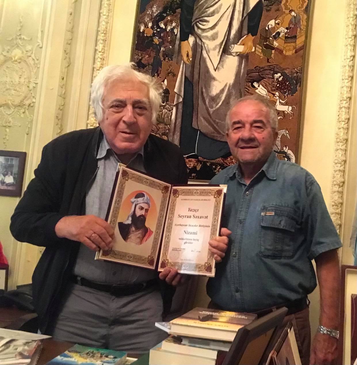 Seyran Səxavət “Nizami Gəncəvi” mükafatına layiq görülüb