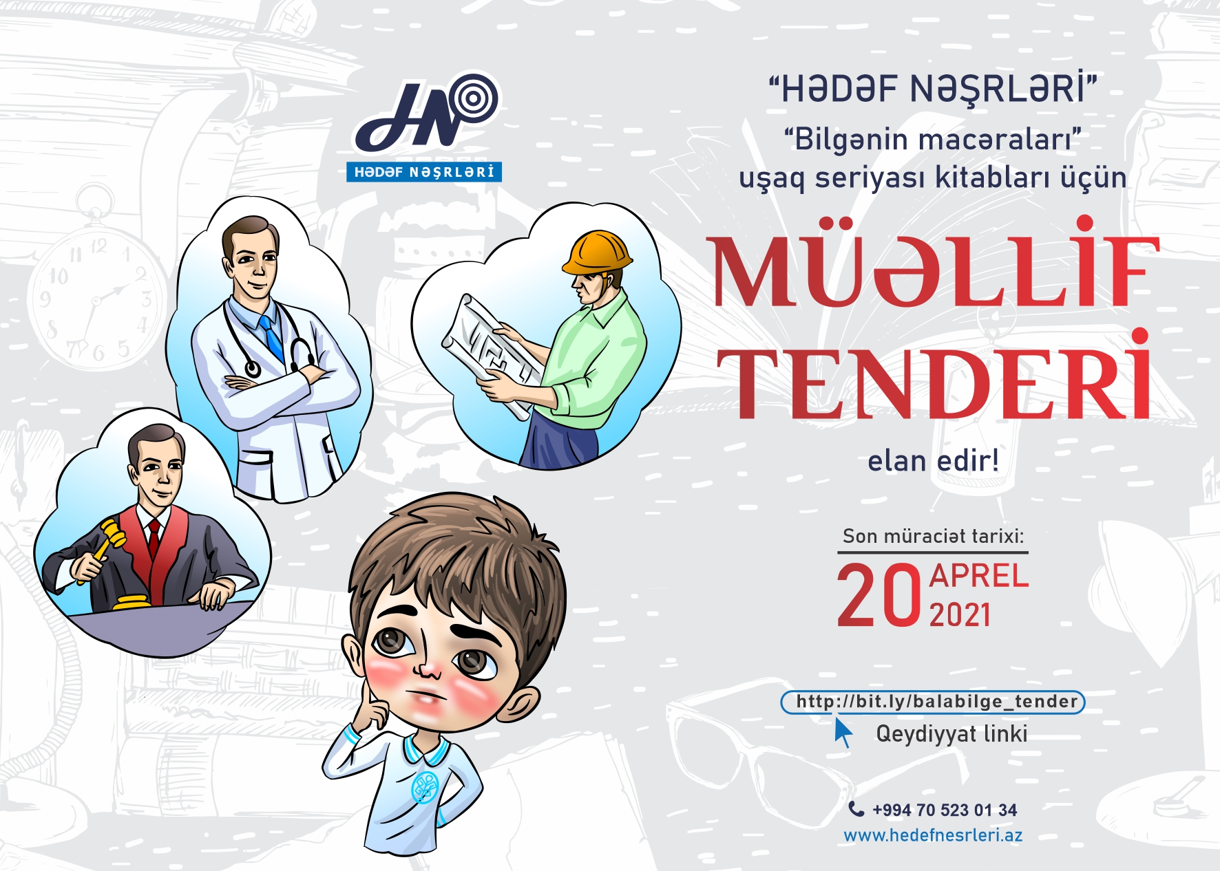 “Hədəf Nəşrləri” müəllif tenderi elan edir