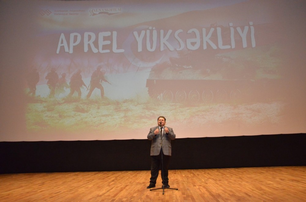 “Aprel yüksəkliyi” sənədli filminin təqdimatı olub