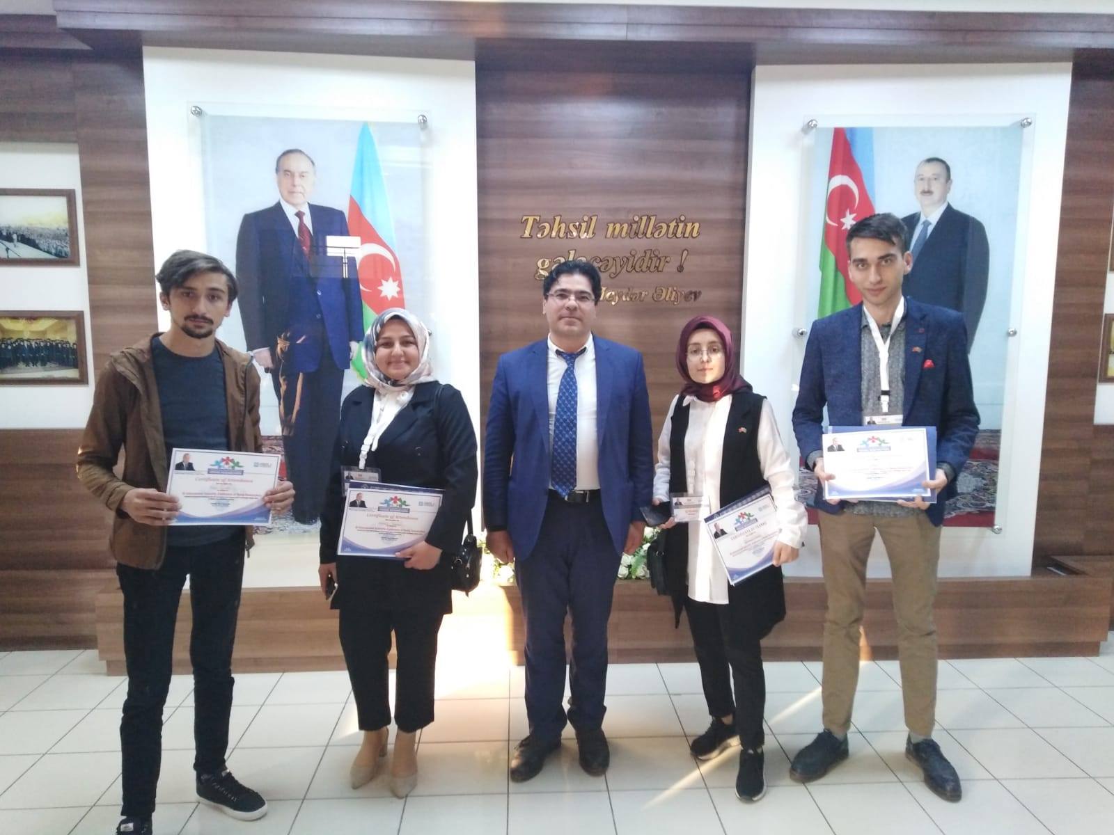 Türkiyəli tələbələr Bakı Mühəndislik Universitetində keçirilən konfransda iştirak edib