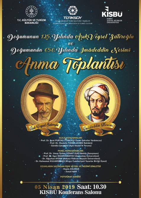 Şimali Kiprdə İmadəddin Nəsimi və Aşıq Veysələ həsr olunan anma mərasimi təşkil olunub