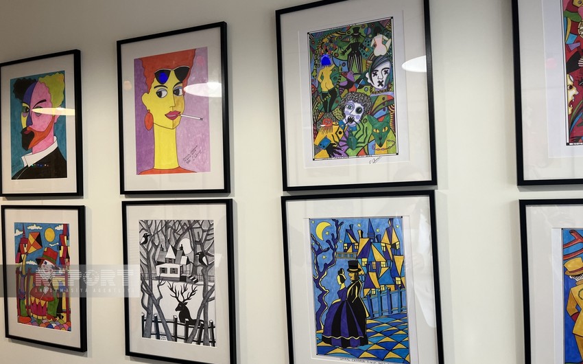 Fransada azərbaycanlı rəssamın fərdi sərgisi keçirilib