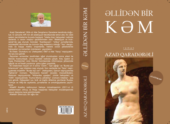 Azad Qaradərilinin yeni romanı \"Əllidən bir kəm\" çıxdı
