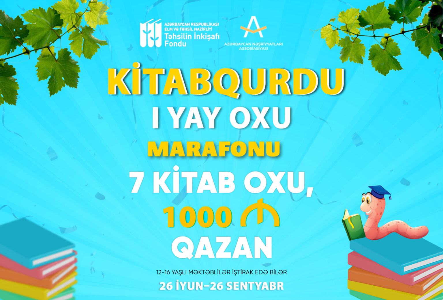 &nbsp;“Kitabqurdu” I Yay Oxu Marafonuna start verilib