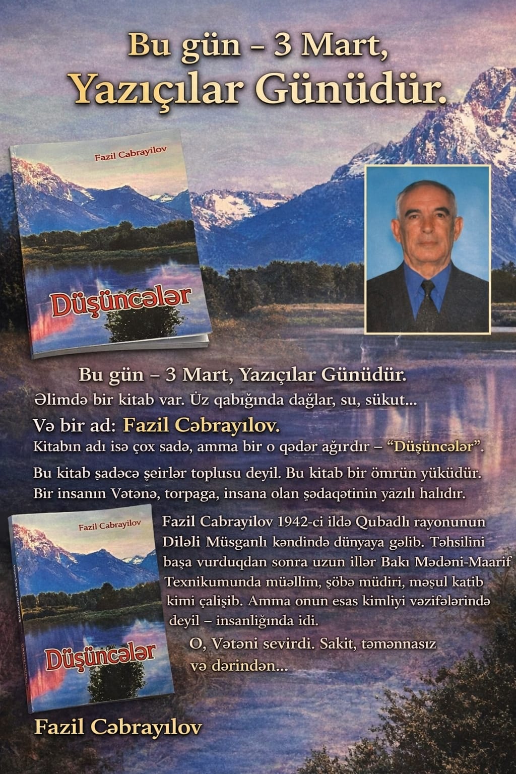 Çinarə Ömray – Fazil müəllimin günü