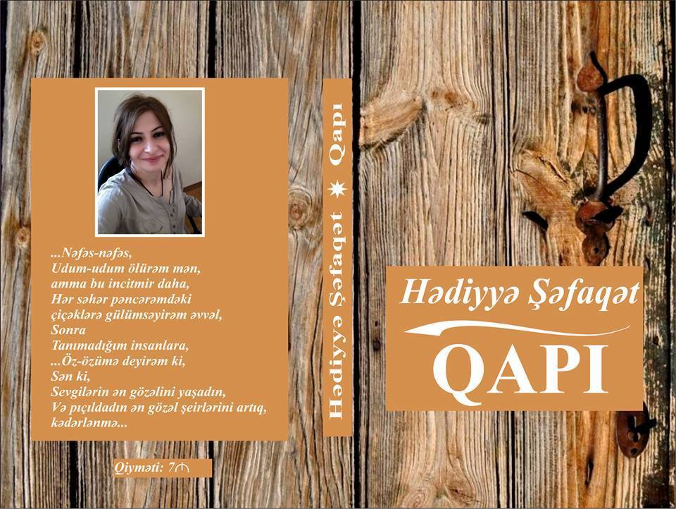 Hədiyyə Şəfaqətin “Qapı” adlı şeirlər kitabı işıq üzü görüb